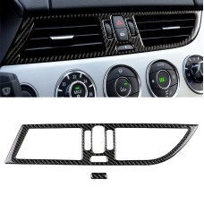 2 PCS For Left Driving Car Carbon Fiber Intermediate Air Outlet Panel Soild Color Decorative Sticker for BMW Z4 2009-2015