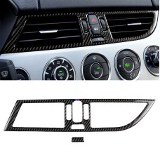 2 PCS Car Carbon Fiber Intermediate Air Outlet Panel Three Color Decorative Sticker for BMW Z4  2009-2015 Suitable for Left Driving