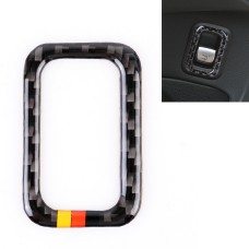 Car Carbon Fiber + German Flag Pattern Tailgate Trunk Switch Button Decorative Sticker for Mercedes-Benz C-Class