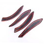 4 PCS Car Carbon Fiber Texture Inner Armrest Cover Decorative Sticker for BMW 3 Series