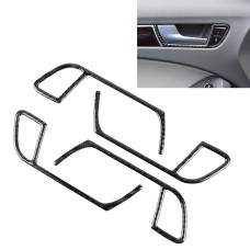 4 PCS Car Carbon Fiber Inner Armrest Cover Decorative Sticker for Audi A4