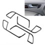 4 PCS Car Carbon Fiber Inner Armrest Cover Decorative Sticker for Audi A4