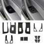 14 PCS Car Carbon Fiber Window Lift Panel Decorative Sticker for Tesla Model 3, Suitable For Left Driving