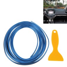 5m Flexible Trim For DIY Automobile Car Interior Exterior Moulding Trim Decorative Line Strip with Film Scraper(Blue)