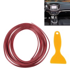 5m Flexible Trim For DIY Automobile Car Interior Exterior Moulding Trim Decorative Line Strip with Film Scraper(Red)