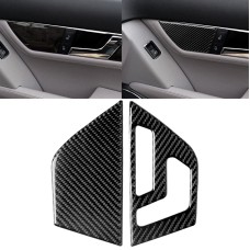 2 ПК. Автомобильное углеродное волокно левое приводной панель декоративная наклейка для Mercedes-Benz W204 2007-2013