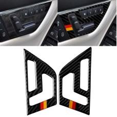2 ПК, немецкий флаг, автомобиль, углеродное волокно, декоративная наклейка для Mercedes-Benz W204 2007-2013