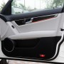 4 PCS Car Carbon Fiber Red Inner Door Panel Decorative Sticker for Mercedes-Benz W204 2007-2013