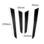 4 PCS Car Carbon Fiber Inner Door Panel Decorative Sticker for Mercedes-Benz W204 2007-2013