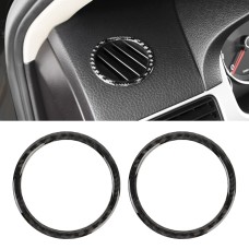 2 PCS Car Carbon Fiber Instrument Panel Air Outlet Decorative Sticker for Volkswagen Touareg