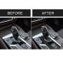 2 in 1 Car Carbon Fiber Gear Position Panel Decorative Sticker for BMW 5 Series G38 528Li / 530Li / 540Li 2018, Left Drive