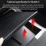 Центральная панель управления пленкой с царапиной ПВХ декоративная наклейка для Tesla Model 3 до 2021 года (Matte Black)