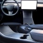 Центральная панель управления пленкой с царапиной ПВХ декоративная наклейка для Tesla Model 3 до 2021 года (Matte Black)