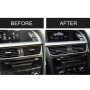 2 в 1 CAR Углеродного волокна кондиционера воздуха в розетке декоративная наклейка для Audi A4 B8 2009-2016 / A5 2008-2017 / Q5 2009-2017 ​, левый диск