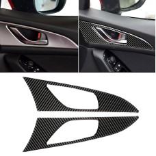 2 ПК, автомобиль, углеродное волокно, внутренняя ручка, декоративная наклейка Mazda Axela 2014/207-2018