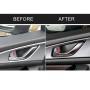 4 PCS Car Carbon Fiber Door Inner Handle Frame Decorative Sticker for Mazda Axela 2014 / 2017-2018