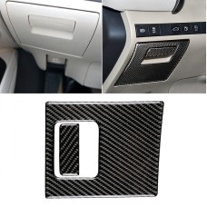 2 in 1 Car Carbon Fiber Main Driving Storage Box Handle Decorative Sticker for Toyota Eighth Generation Camry 2018-2019, Left Drive