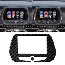2 in 1 Car Carbon Fiber Navigation Frame Decorative Sticker for Chevrolet Camaro 2017-2019