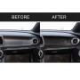 3 in 1 Car Carbon Fiber Front Passenger Central Control Panel Decorative Sticker for Chevrolet Camaro 2017-2019, Left Drive