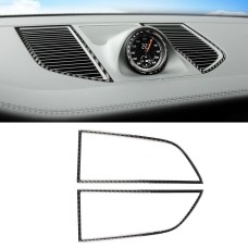 2 ПК Углеродного волокна CAR Приборка воздушной панели декоративная наклейка для Porsche Macan