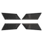 4 PCS Carbon Fiber Car Inner Door Bowl Decorative Sticker for Porsche Macan