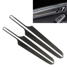 4 PCS Carbon Fiber Car Door Panel Decorative Sticker for Porsche Macan