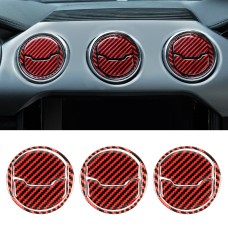 9 in 1 Car Carbon Fiber Central Air Outlet Frame Decorative Sticker for Ford Mustang