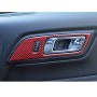 2 in 1 Car Carbon Fiber Inner Door Handle Decorative Sticker for Ford Mustang