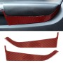 2 in 1 Car Carbon Fiber Door Panel Decorative Sticker for Ford Mustang