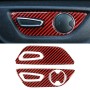 5 in 1 Car Carbon Fiber Seat Adjustment Button Decorative Sticker for Ford Mustang