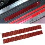 2 in 1 Car Carbon Fiber Welcome Pedal Inner Frame Decorative Sticker for Ford Mustang