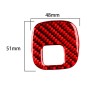 Carbon Fiber Car Key Panel Button Sticker for Chevrolet Corvette C5 1998-2004, Left Drive(Red)