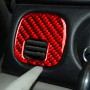 Carbon Fiber Car Key Panel Button Sticker for Chevrolet Corvette C5 1998-2004, Left Drive(Red)