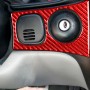 Carbon Fiber Car Key Panel Sticker for Chevrolet Corvette C5 1998-2004, Left Drive(Red)