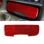 Carbon Fiber Car Power Outlet Cover Sticker for Chevrolet Corvette C5 1998-2004, Left Drive(Red)