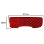 Carbon Fiber Car Power Outlet Cover Sticker for Chevrolet Corvette C5 1998-2004, Left Drive(Red)