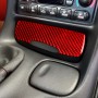 Carbon Fiber Car Power Outlet Cover Sticker for Chevrolet Corvette C5 1998-2004, Left Drive(Red)