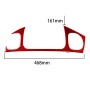 Carbon Fiber Car Front Passenger Seat Air Outlet Sticker for Chevrolet Corvette C5 1998-2004, Left Drive(Red)