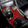 Carbon Fiber Car Gear Panel Sticker for Chevrolet Corvette C5 1998-2004, Left Drive (Red)