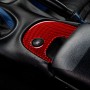 Carbon Fiber Car Lower Console Sticker for Chevrolet Corvette C5 1998-1999, Left Drive(Red)