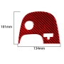 Carbon Fiber Car Lower Console Sticker for Chevrolet Corvette C5 2000-2004, Left Drive (Red)