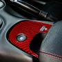 Carbon Fiber Car Lower Console Sticker for Chevrolet Corvette C5 2000-2004, Left Drive (Red)