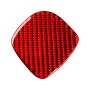 3 in 1 Carbon Fiber Car Gear Panel Sticker Kits D for Chevrolet Corvette C5 1998-2004, Left Drive(Red)