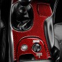 3 in 1 Carbon Fiber Car Gear Panel Sticker Kits D for Chevrolet Corvette C5 1998-2004, Left Drive(Red)