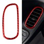 2 in 1 Car Carbon Fiber Driver Side Air Vent Sticker for Chevrolet Corvette C5 1998-2004, Left Drive(Red)