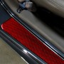 2 в 1 наклейка с порогом углеродного волокна автомобиля для Chevrolet Corvette C5 1998-2004, левый привод (красный)