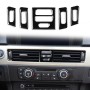 For BMW 3 Series E90/E92/E93 2005-2012 5pcs High Profile Car Air conditioner Air Outlet Decorative Sticker, Left and Right Drive Universal