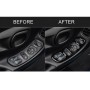 For Chevrolet Corvette C5 1998-2004 2 in 1 Car Door Control Panel with Memory Seat Decorative Sticker, Left Drive