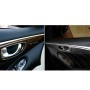 4 PCS Car Carbon Fiber Door Inner Handle Panel Decorative Sticker for Infiniti Q50, Left Drive