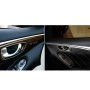 2 PCS Car Carbon Fiber Door Inner Handle Panel Decorative Sticker for Infiniti Q60, Left Drive